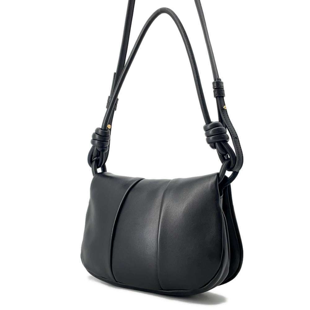 Loewe Satchel Bag Paseo Shoulder Black